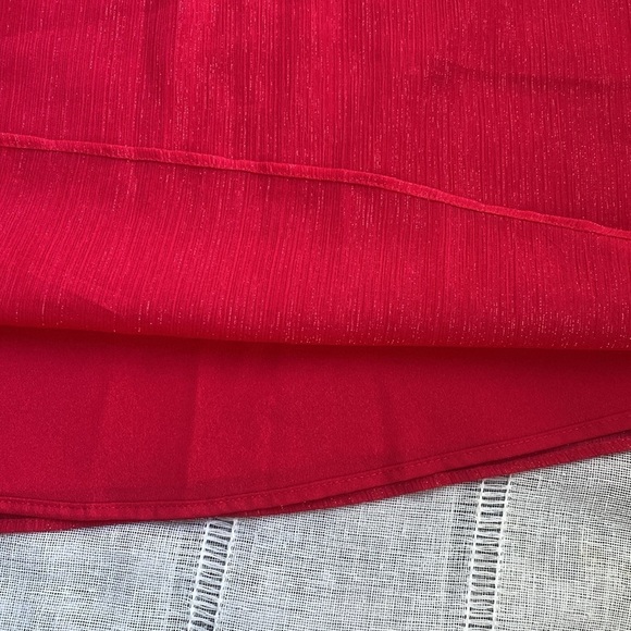 Calvin Klein hot pink blouse with ruffled sleeves. - Picture 8 of 12